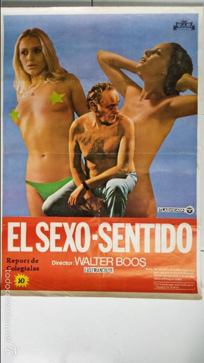 Cinema: ANTIGUO Y ORIGINAL CARTEL DE CINE 70 X 100 CM. EL SEXO-SENTIDO - 1981