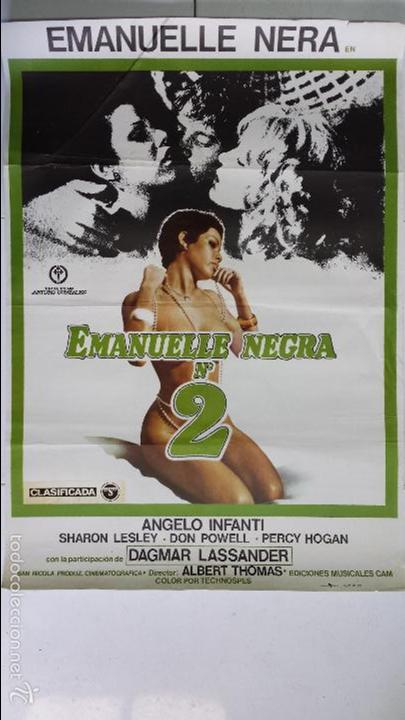 Cine: ANTIGUO Y ORIGINAL CARTEL DE CINE 70 X 100 CM. EMANUELLE NEGRA N&ordm; 2 - 1976