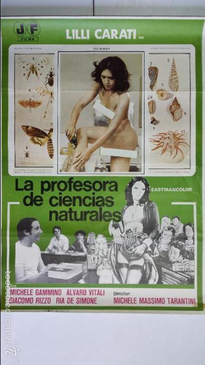 Cinema: ANTIGUO Y ORIGINAL CARTEL DE CINE 70 X 100 CM. LA PROFESORA DE CIENCIAS NATURALES - 1976