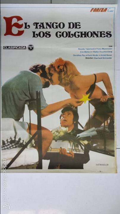 Cinema: ANTIGUO Y ORIGINAL CARTEL DE CINE 70 X 100 CM. EL TANGO DE LOS COLCHONES - 1978