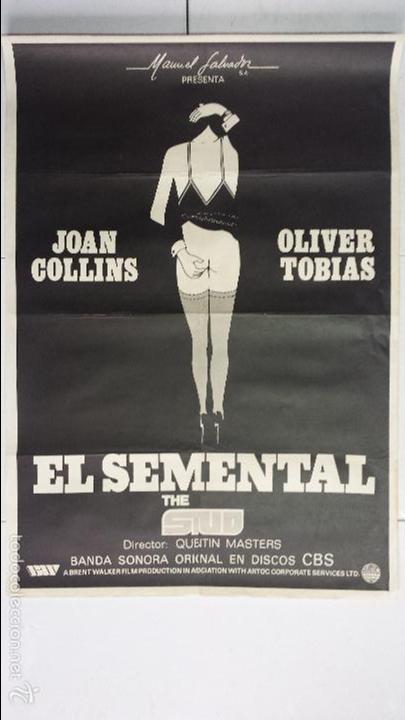 Cinema: ANTIGUO Y ORIGINAL CARTEL DE CINE 70 X 100 CM. EL SEMENTAL - 1978