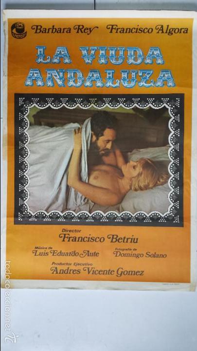 Cinema: ANTIGUO Y ORIGINAL CARTEL DE CINE 70 X 100 CM. LA VIUDA ANDALUZA - 1976