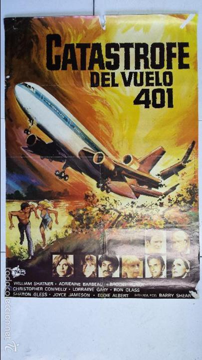 Cinema: ANTIGUO Y ORIGINAL CARTEL DE CINE 70 X 100 CM. CAT&Aacute;STROFE DEL VUELO 401 - 1978
