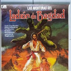 Cine: ANTIGUO Y ORIGINAL CARTEL DE CINE 70 X 100 CM. EL LADRÓN DE BAGDAD - 1979