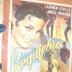 Cine: CARMEN SEVILLA CARTEL ARGENTINO DEL FILM REQUIEBRO 74 X 110 CTMS.