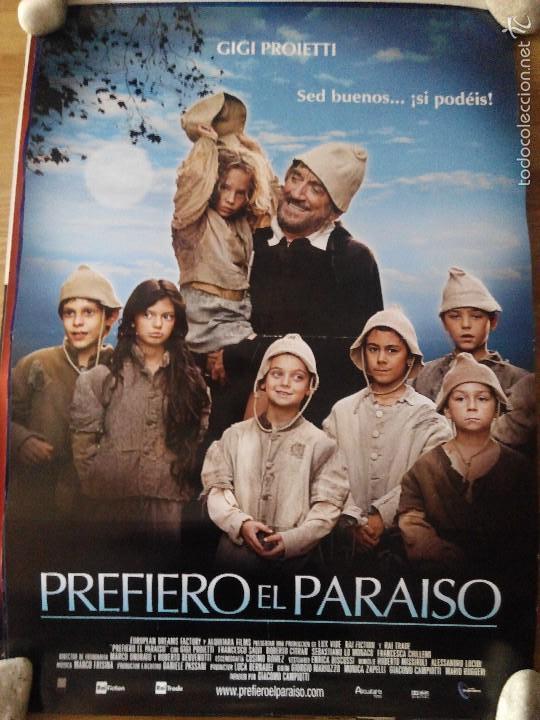 Cinema: Prefiero el paraiso - aprox 70x100 Cartel ORIGINAL cine (L27)
