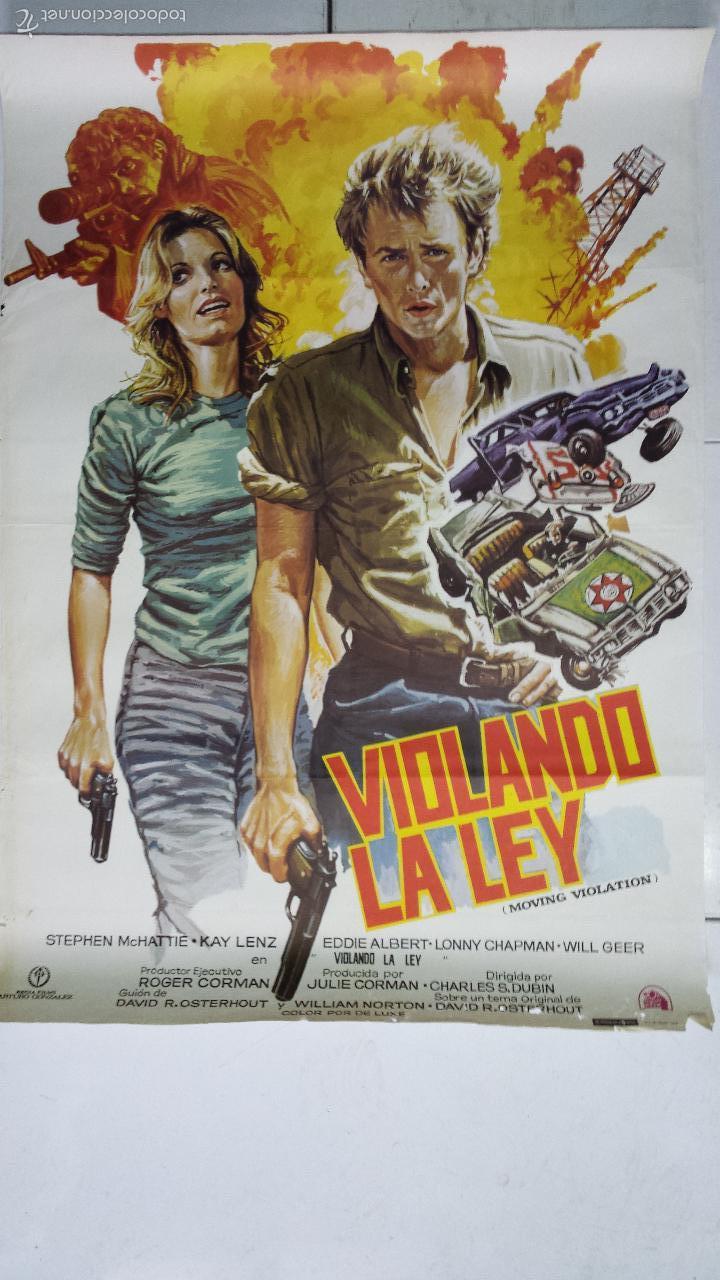 Cinema: ANTIGUO CARTEL DE CINE 70 X 100 CM. VIOLANDO LA LEY - 1978