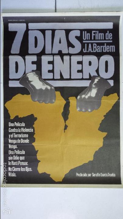 Cinema: ANTIGUO CARTEL DE CINE 70 X 100 CM. 7 D&Iacute;AS DE ENERO - 1979