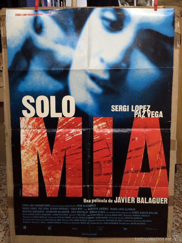 Cin&eacute;ma: CARTEL DE CINE SOLO M&Iacute;A ORIGINAL TAMA&Ntilde;O 100X70