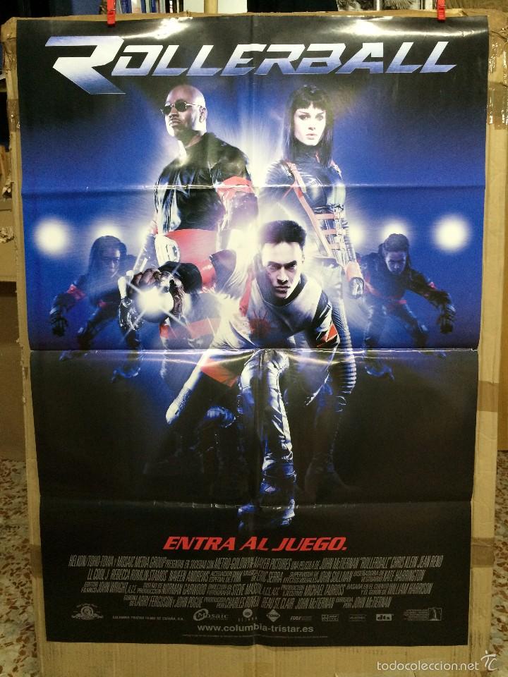Cin&eacute;ma: ROLLERBALL, CARTEL DE CINE ORIGINAL 70X100 APROX