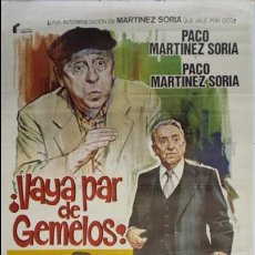 Cine: ANTIGUO CARTEL DE CINE 70 X 100 CM. VAYA PAR DE GEMELOS - 1977