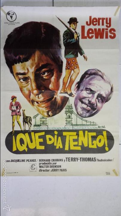 Cinema: ANTIGUO Y ORIGINAL CARTEL DE CINE 70 X 100 CM. QUE D&Iacute;A TENGO - 1972