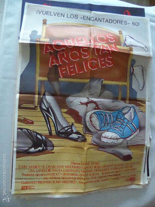 Cinema: AQUELLOS A&Ntilde;OS TAN FELICES. CARTEL DE CINE - MOVIE POSTER