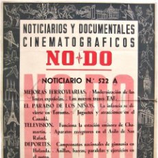 Cine: CARTEL DEL NOTICIARIO DOCUMENTAL NODO Nº 522 A (VER LOS ACONTECIMIENTOS) ORIGINAL