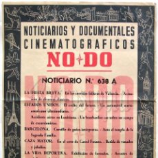Cine: CARTEL DEL NOTICIARIO DOCUMENTAL NODO Nº 638 A (VER LOS ACONTECIMIENTOS) ORIGINAL
