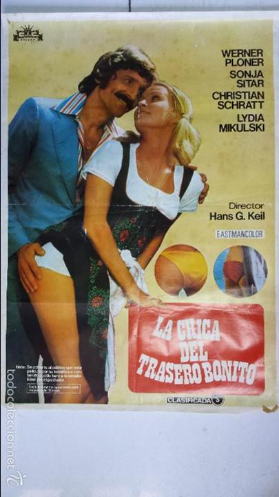 Cinema: ANTIGUO Y ORIGINAL CARTEL DE CINE 70 X 100 CM. LA CHICA DEL TRASERO BONITO - 1977
