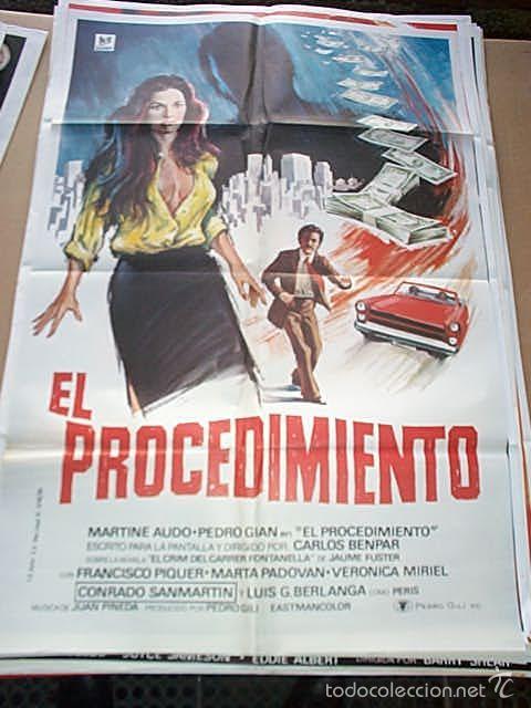 Cine: P&oacute;ster original de 70x100cm EL PROCEDIMIENTO - Foto 1