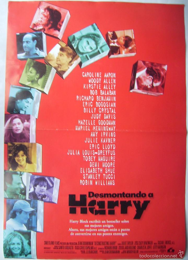 Cinema: DESMONTANDO A HARRY, por Woody Allen . POSTER.