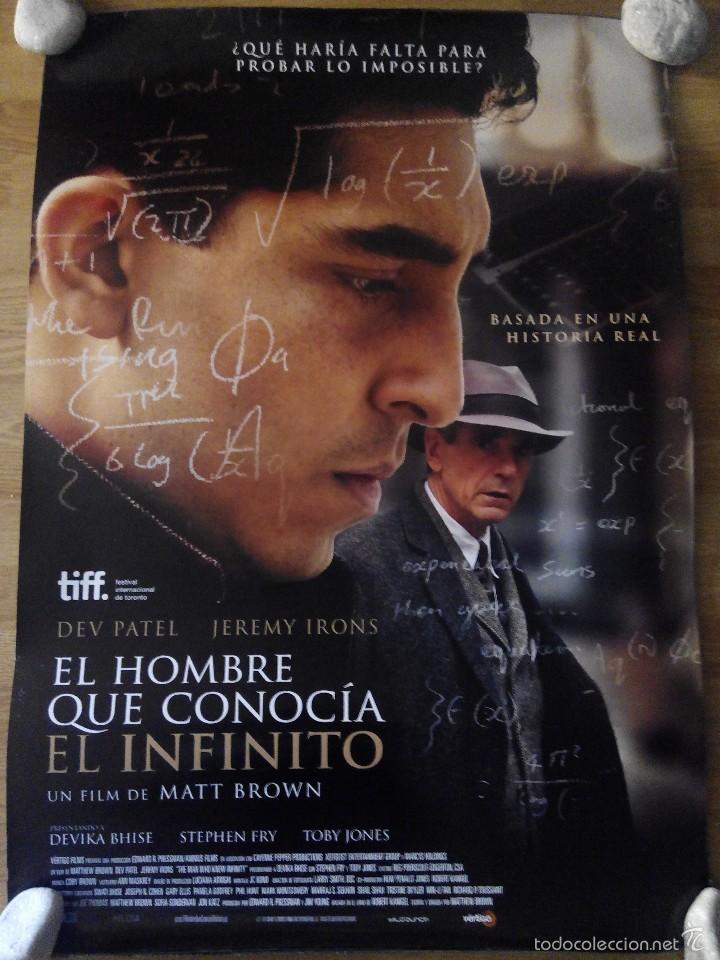 Cinema: El hombre que conoc&iacute;a el infinito - aprox 70x100 Cartel ORIGINAL cine (L29)