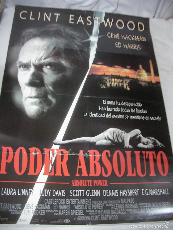 Cine: ANTIGUO POSTER CARTEL DE CINE ORIGINAL - PODER ABSOLUTO - Foto 1