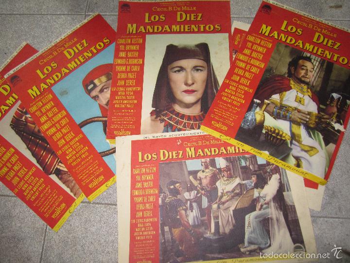 Cine: Lote de Carteles de Cine,Los Diez Mandamientos,originales,buen estado,bonitos - Foto 1 - 58189689