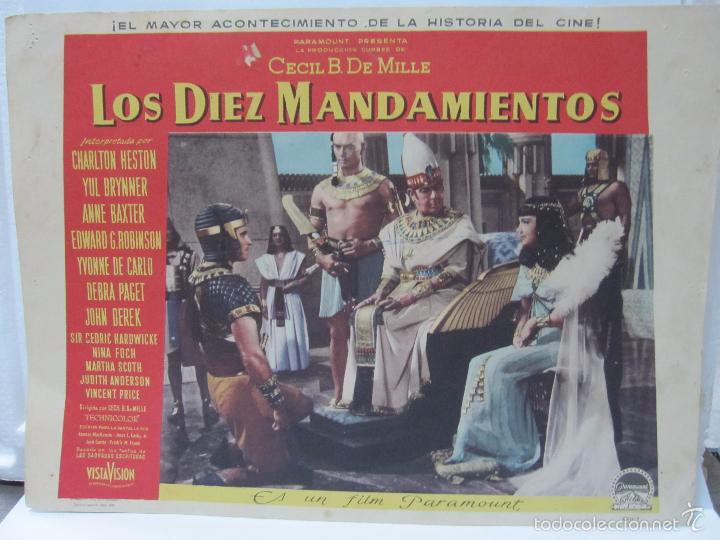 Cine: Lote de Carteles de Cine,Los Diez Mandamientos,originales,buen estado,bonitos - Foto 3 - 58189689