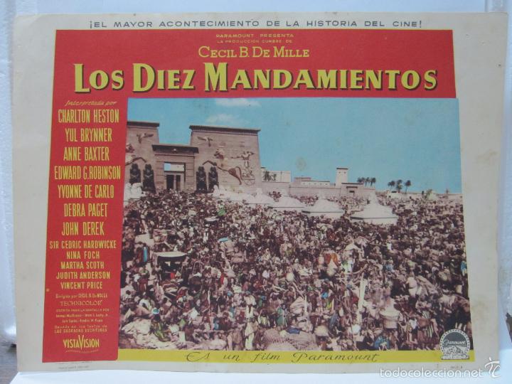 Cine: Lote de Carteles de Cine,Los Diez Mandamientos,originales,buen estado,bonitos - Foto 4 - 58189689