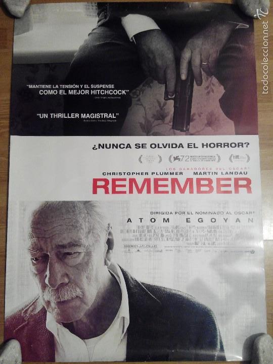 Cin&eacute;ma: Remember - aprox 70x100 Cartel ORIGINAL cine (L30)