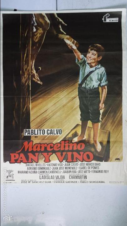 Cinema: ANTIGUO Y ORIGINAL CARTEL DE CINE 70 X 100 CM. MARCELINO PAN Y VINO - 1979