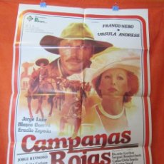 Cine: CINE - CAMPANAS ROJAS - FRANCO NERO Y URSULA ANDRESS - CARTEL AFICHE ORIGINAL100 X 70 CM