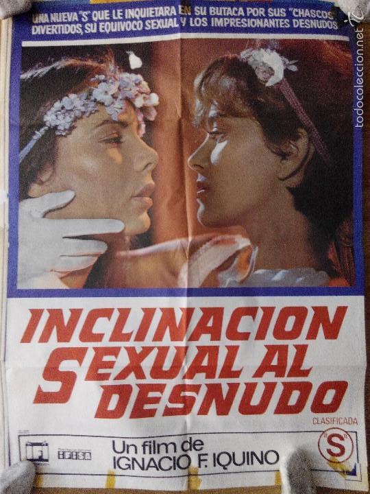 Cin&eacute;ma: Inclinaci&oacute;n sexual al desnudo - aprox 70x100 Cartel ORIGINAL cine (L30)