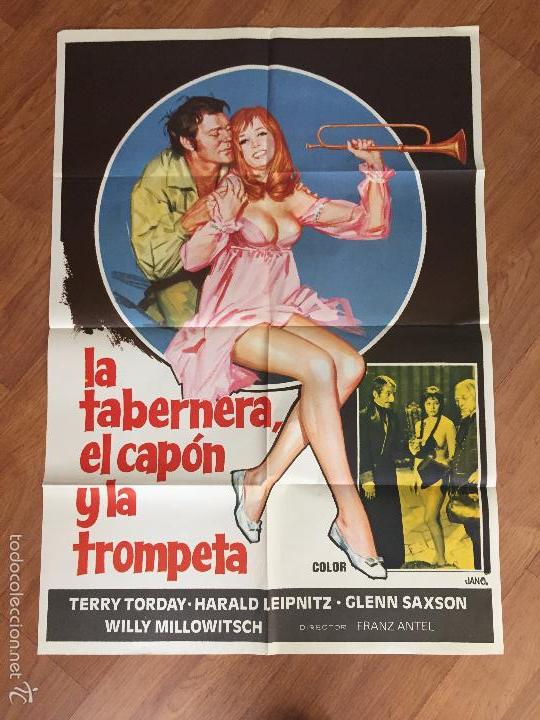 Cine: la tabernera el capon y la trompeta poster de 100x80 buen estado n&ordm; 23