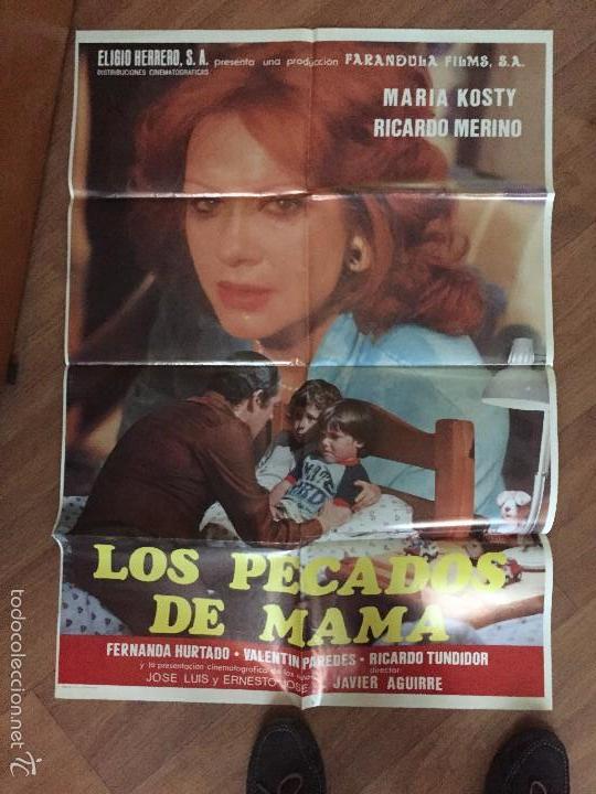 Cin&eacute;ma: los pecados de mama poster de 100x70 buen estado n&ordm; 28