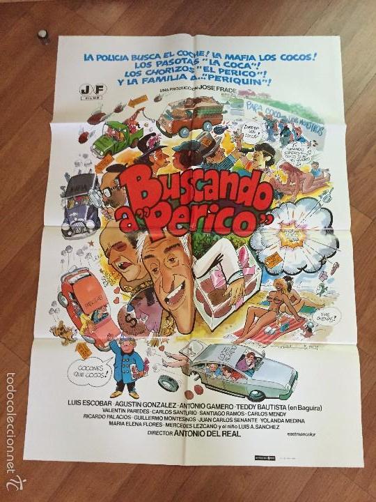 Cine: buscando a perico poster 100x70 buen estado n&ordm; 55