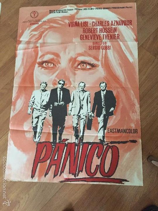 Cin&eacute;ma: panico poster 100x70 buen estado n&ordm; 69