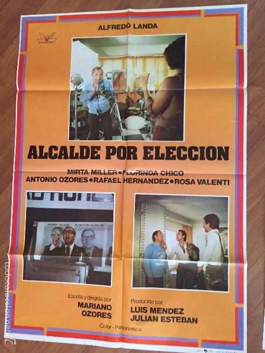 Cinema: alcalde por eleccion poster 100x70 buen estado n&ordm; 145