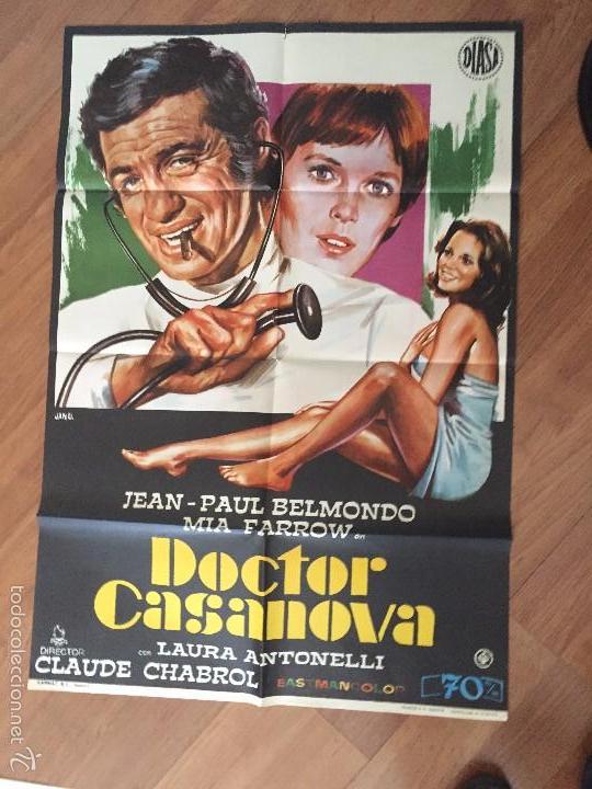 Cine: doctor casanova poster 100x70 buen estado n&ordm; 148
