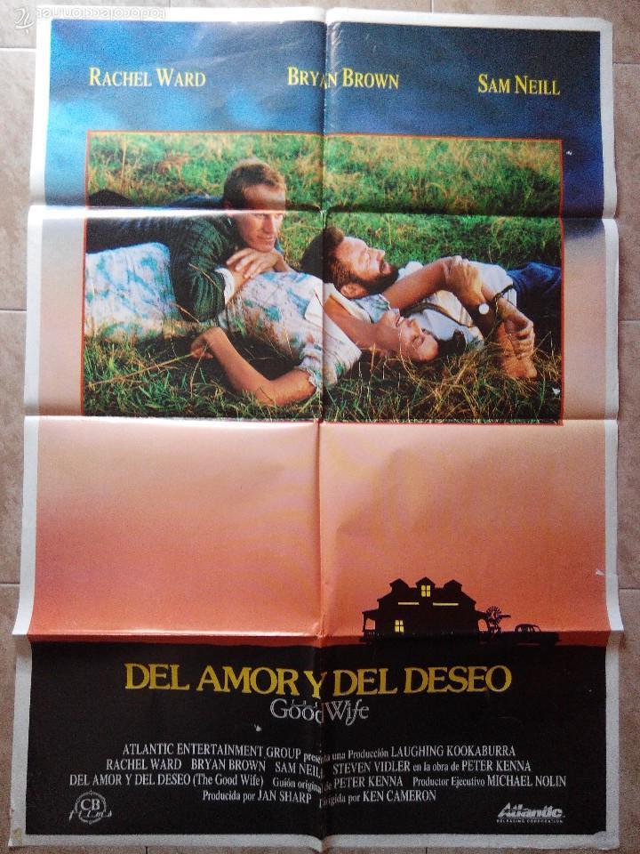 Cin&eacute;ma: Del amor y del deseo - aprox 70x100 Cartel ORIGINAL cine (L32)