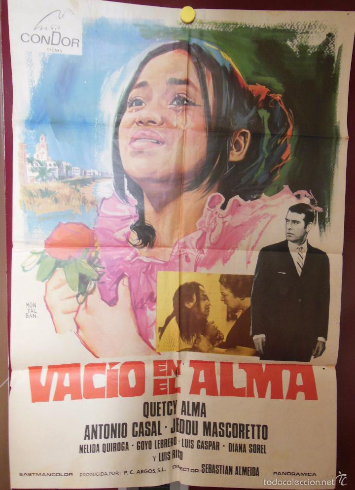 Cin&eacute;ma: VACIO EN EL ALMA. 1969. ALMEIDA Sebastian (Director) MONTALBAN (Dise&ntilde;o) 70x100 cm