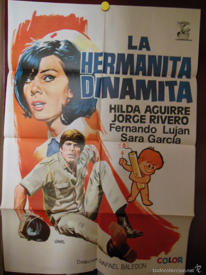 Cine: LA HERMANITA DINAMITA. 1970. BALEDON Rafael (Director) JANO (Dise&ntilde;o) 70x100 cm