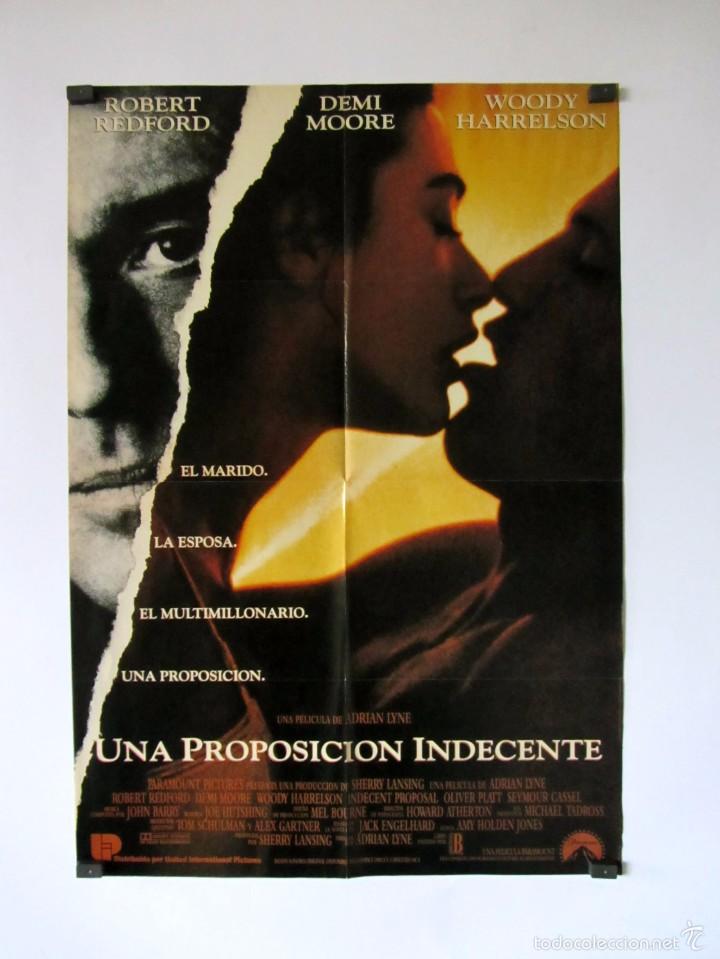 Kino: Una proposici&oacute;n indecente Cartel original de la pel&iacute;cula 42 x 61
