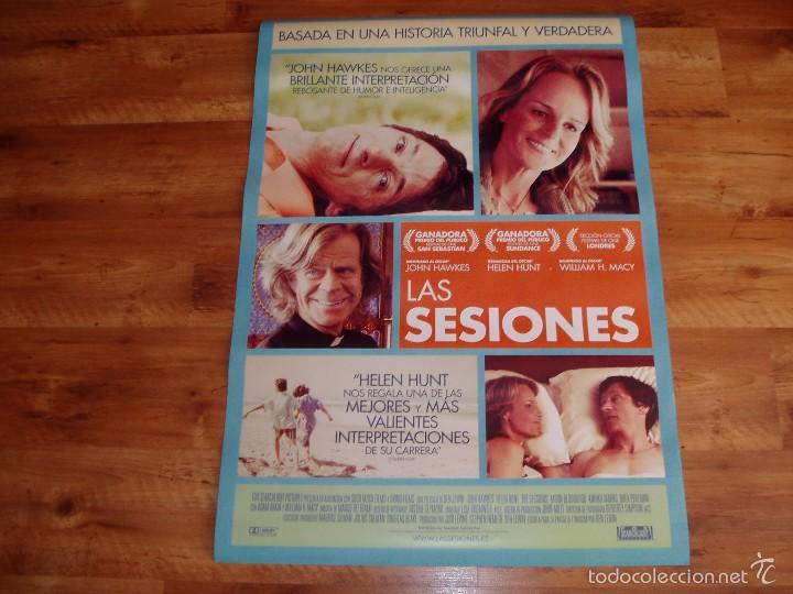 Kino: POSTER O CARTEL DE CINE. LAS SESIONES. ORIGINAL. MUY BUEN ESTADO.