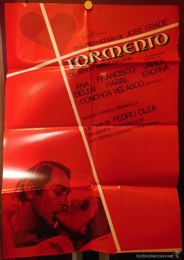 Cin&eacute;ma: TORMENTO. OLEO Pedro (Director) PRIETO (Dise&ntilde;o) 1974. 70x100 cm