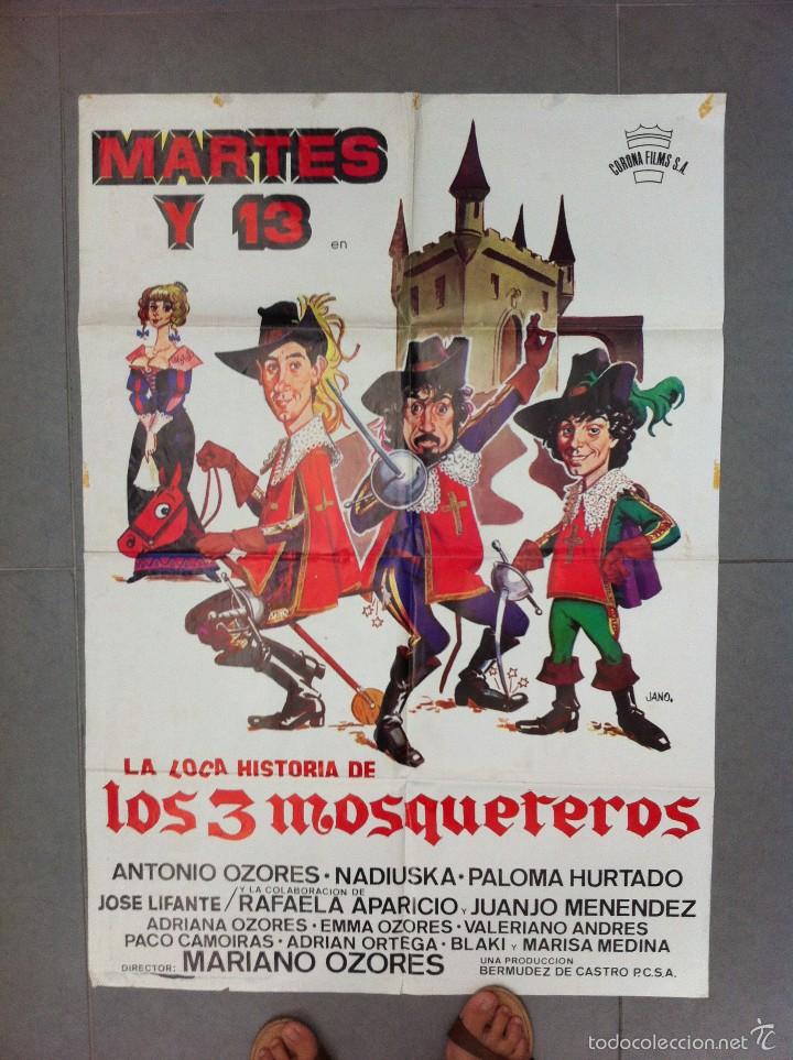 Cinema: CARTEL DE CINE 70X100 MARTES Y 13 EN LA LOCA HISTORIA DE LOS 3 MOSQUETEROS