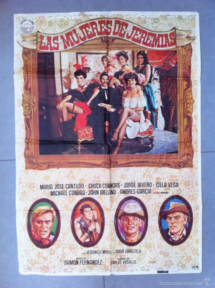 Cine: CARTEL DE CINE 70X100 LAS MUJERES DE JEREMIAS DIRECTOR RAMON FERNANDEZ