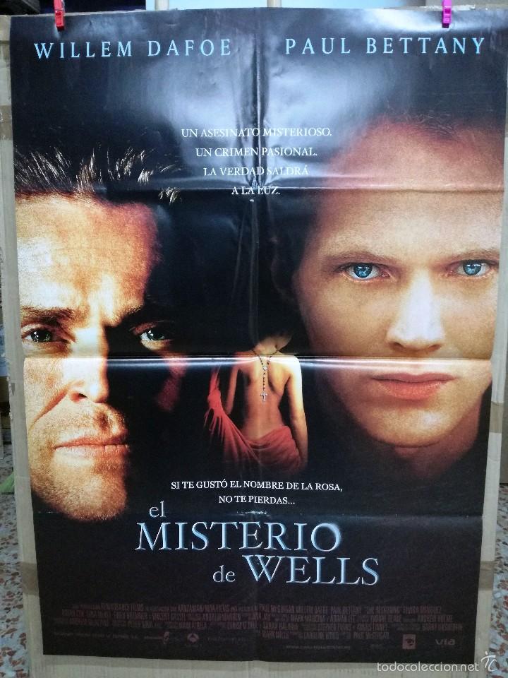 Cinema: EL MISTERIO DE WELLS, CARTEL DE CINE ORIGINAL 70X100
