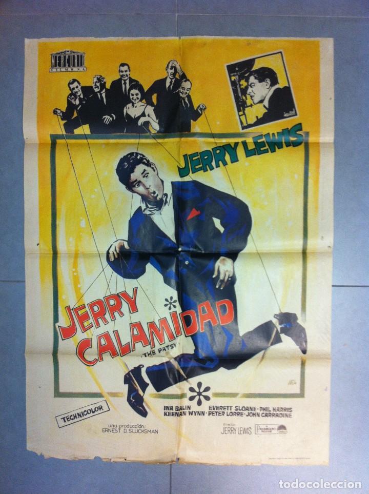 Cinema: CARTEL DE CINE 70X100 JERRY CALAMIDAD CON JERRY LEWIS E INA BALIN DIRECTOR JERRY LEWIS MERCURIO FILM