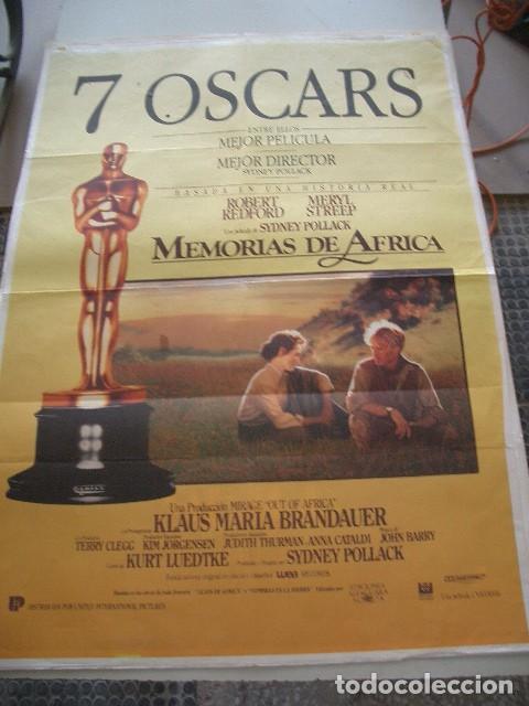 Cine: MEMORIAS DE &Aacute;FRICA, ROBERT REDFORD Y MERYL STREEP POSTER ORIGINAL DE 70X100CM