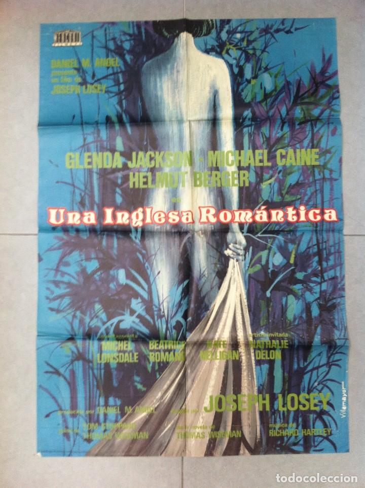 Cine: CARTEL DE CINE 70X100 UNA INGLESA ROMANTICA CON GLENDA JACKSON Y MICHAEL CAINE DIRECTOR JOSEPH LOSEY