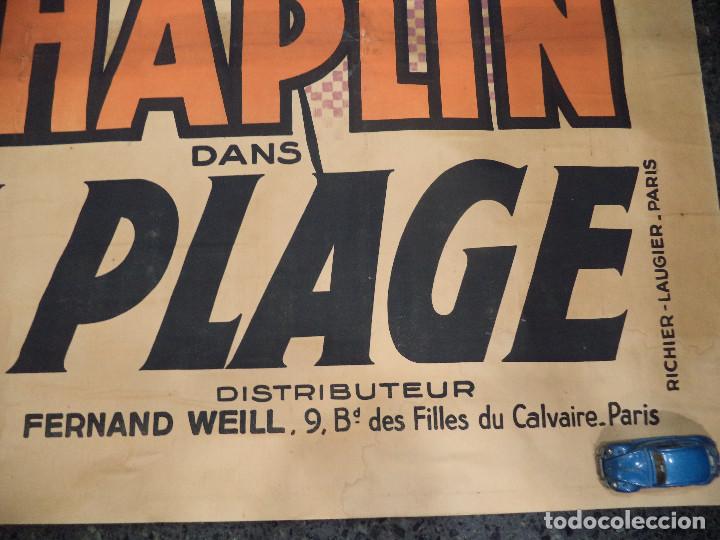 Poster Charlie Chaplin Sur La Plage Vendido En Venta